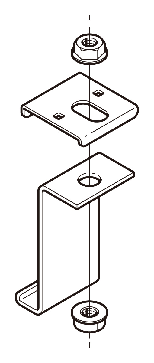 QRH1｜吊ボルト支持金具 W3/8