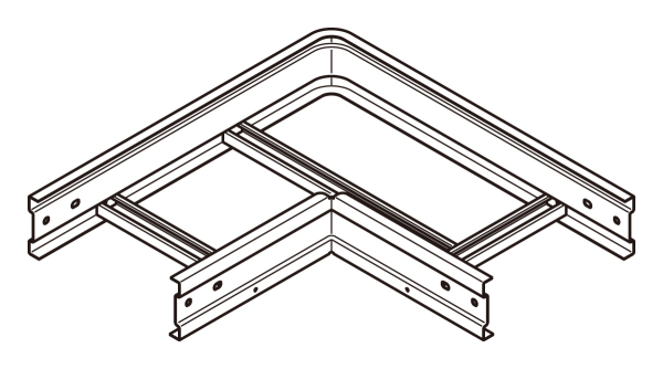 S-QRLAC50｜内・外直角L形分岐ラック