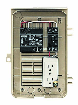 未来工業 屋外電力用仮設ボックス 漏電しゃ断器・分岐ブレーカ